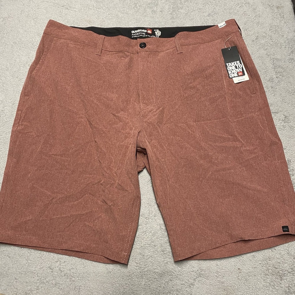 Quiksilver Amphibian Shorts Mens 40 Board Shorts Beach Performance Stretch NEW